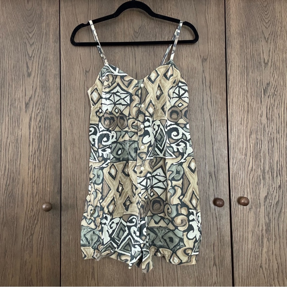 Vintage Pattern Romper - image 1